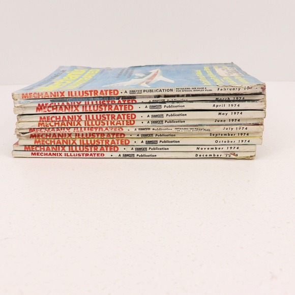 Mechanix Illustrated 1974 Lot of 10 - Picture 2 of 16